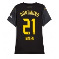 Maglia Calcio Borussia Dortmund Donyell Malen #21 Seconda Divisa Donna 2024-25 Manica Corta